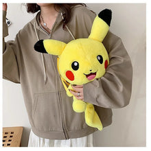 Lade das Bild in den Galerie-Viewer, Niedliche Pikachu, Glumanda, Glurak u. a. Flauschige Pokemon Tasche Rucksack
