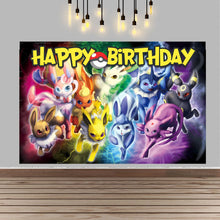 Lade das Bild in den Galerie-Viewer, Pikachu Kindergeburtstag Poster Hintergrund Banner für Geburtstag, Feier etc.
