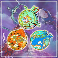 Rayquaza, Groudon oder Kyogre Brosche, Pin Anstecker