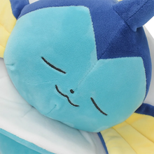 Lade das Bild in den Galerie-Viewer, Niedliches schlafendes Aquana Vaporeon Kuschel Pokemon (ca. 65cm)
