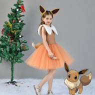 Entzückendes Evoli Eevee Kleid Cosplay Kostüm