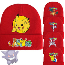 Lade das Bild in den Galerie-Viewer, Pokemon Mützen im roten Winter Look - viele Motive

