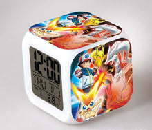 Lade das Bild in den Galerie-Viewer, Pokemon Anime Wecker mit LED und Alarm Funktion in vielen Motiven

