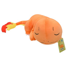 Lade das Bild in den Galerie-Viewer, Süßes Glumanda XXL Pokemon Stofftier in Schlafpose (ca. 45cm)

