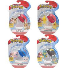 Lade das Bild in den Galerie-Viewer, Wct Pokémon Clip'n Go Spielzeug Figure mit Pokeball Pummeluff
