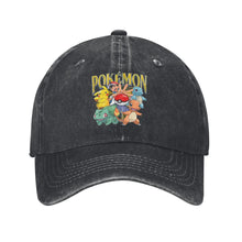 Lade das Bild in den Galerie-Viewer, Dunkle Pokemon Sommer Caps mit Gengar u. a. Motiven
