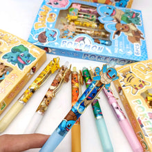 Lade das Bild in den Galerie-Viewer, Pokémon Stift Set für die Schule mit Pikachu, Bulbasaur, Evoli u. a.
