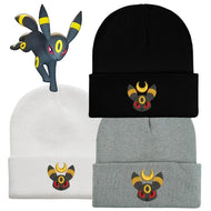 Warme Nachtara Umbreon Beanie Winter Herbst Mütze