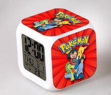 Lade das Bild in den Galerie-Viewer, Pokemon Anime Wecker mit LED und Alarm Funktion in vielen Motiven
