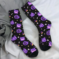 Farbenfrohe Gengar Socken in vielen bunten Motiven
