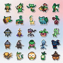 Lade das Bild in den Galerie-Viewer, Coole Pokemon Aufkleber im Pixel Look (10, 30, 50 oder 110 Stk.)
