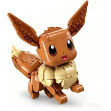 Lade das Bild in den Galerie-Viewer, Große Evoli Eevee Klemm-Baustein Figur (587 Bausteine, 19x21cm)
