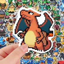 Lade das Bild in den Galerie-Viewer, Coole Pokemon Aufkleber im Pixel Look (10, 30, 50 oder 110 Stk.)
