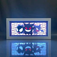 Pokemon Gengar, Pikachu oder Mewto Bild mit LED Beleuchtung Lampe Licht