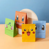 10 Stk. Geschenktaschen Geschenktüten in Pokemon Look (verschiedene Motive, ca. 8cm)