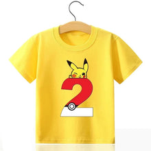 Lade das Bild in den Galerie-Viewer, Pokemon Geburtstags T-Shirt mit Jahreszahl
