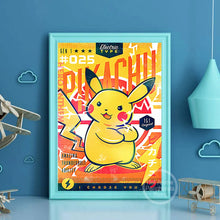 Lade das Bild in den Galerie-Viewer, Vintage Pokémon Canvas Poster – Deine Wand im ultimativen Pokémon-Style
