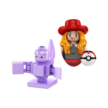 Lade das Bild in den Galerie-Viewer, Pokemon Mini-Klemmbaustein Trainer Figuren mit Pokeball

