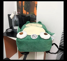 Lade das Bild in den Galerie-Viewer, Relaxo Snorlax Pokemon Rucksack für Schule oder Freizeit
