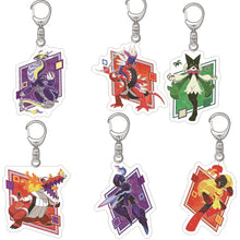 Lade das Bild in den Galerie-Viewer, Pokemon Meowscarada Skeledirge Ceruledge Acrylic Anhänger Keychain
