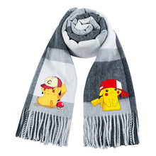 Lade das Bild in den Galerie-Viewer, Wärmender Pokemon Pikachu Winterschal für die kalte Jahreszeit
