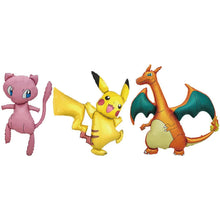 Lade das Bild in den Galerie-Viewer, 3er Set XXL Pokemon Geburtstag Party Ballon (Pikachu, Mew, Glurak)

