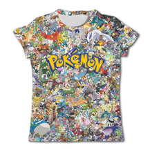 Lade das Bild in den Galerie-Viewer, Bunte Farbenfrohe Pokemon T-Shirts für den Sommer
