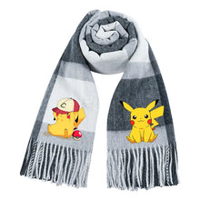 Lade das Bild in den Galerie-Viewer, Wärmender Pokemon Pikachu Winterschal für die kalte Jahreszeit
