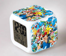 Lade das Bild in den Galerie-Viewer, Pokemon Anime Wecker mit LED und Alarm Funktion in vielen Motiven
