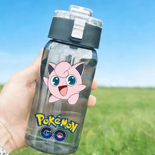 Lade das Bild in den Galerie-Viewer, 600ml Pokémon Glurak, Pummeluff, Schiggy Wasserflasche Trinkflasche für Sommer und Freizeit

