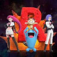 Team Rocket Figuren Set  mit Jessie, James, Mauzi und Woingenau
