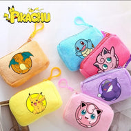 Pokemon Plüsch Geldbörse für Kinder mit Clip