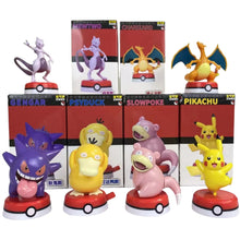 Lade das Bild in den Galerie-Viewer, 6er Set Pokemon Figuren Spielzeug mit Pikachu, Mewtu, Glurak, Enton, Gengr und Flegmon
