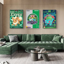Lade das Bild in den Galerie-Viewer, Vintage Pokémon Canvas Poster – Deine Wand im ultimativen Pokémon-Style
