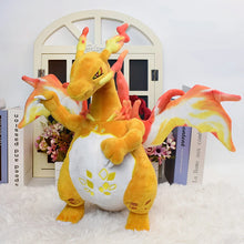Lade das Bild in den Galerie-Viewer, Glurak Plüsch Pokemon in verschiedenen Formen, Mega Y, Mega X, Schillernd uvm.
