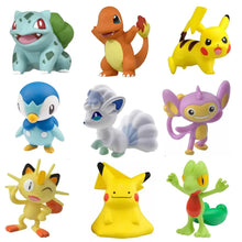 Lade das Bild in den Galerie-Viewer, Tomy WCT Pokemon Figuren Pikachu Piplup Vulpix Meowth Cubone Marshadow Axew Keldeo ca. 4cm
