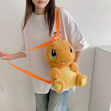 Lade das Bild in den Galerie-Viewer, Niedliche Pikachu, Glumanda, Glurak u. a. Flauschige Pokemon Tasche Rucksack

