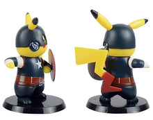 Lade das Bild in den Galerie-Viewer, Pikachu Captain America Cosplay Figur kaufen
