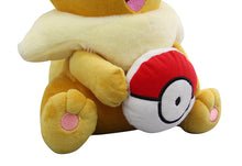 Lade das Bild in den Galerie-Viewer, Eevee Evoli mit Pokeball Plüsch Pokemon (ca. 28cm) kaufen
