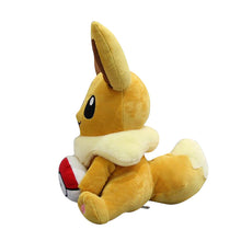 Lade das Bild in den Galerie-Viewer, Eevee Evoli mit Pokeball Plüsch Pokemon (ca. 28cm) kaufen
