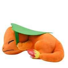 Lade das Bild in den Galerie-Viewer, Glumanda / Charmander Schlafender Plüsch Pokemon (ca. 27x12cm) kaufen
