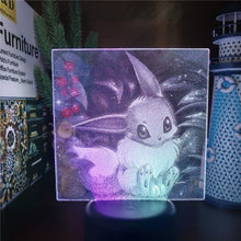 Lade das Bild in den Galerie-Viewer, 3D LED Hologramm Nachtlampe Pokémon Evoli Eevee kaufen
