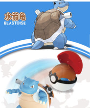 Lade das Bild in den Galerie-Viewer, Pikachu, Mewtu, Glurak, Bisasam oder Turtok Figur mit Pokeball kaufen
