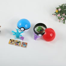 Lade das Bild in den Galerie-Viewer, 50 Stück Pokémon Pokébälle, gefüllt mit Figuren und Sticker kaufen
