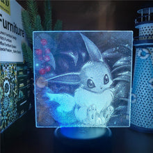 Lade das Bild in den Galerie-Viewer, 3D LED Hologramm Nachtlampe Pokémon Evoli Eevee kaufen
