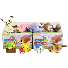 Lade das Bild in den Galerie-Viewer, Mimikyu Eevee Ditto Slowbro Sentret Piplup Natu 8er Set Pokemon Figuren kaufen
