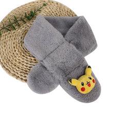 Lade das Bild in den Galerie-Viewer, Pokemon Pikachu Flauschiger Winterschal für Kinder kaufen
