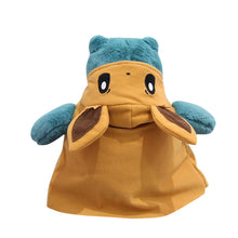 Lade das Bild in den Galerie-Viewer, Relaxo Snorlax Cosplay als Evoli oder Pikachu Stofftier (ca. 30cm) kaufen
