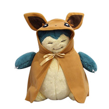 Lade das Bild in den Galerie-Viewer, Relaxo Snorlax Cosplay als Evoli oder Pikachu Stofftier (ca. 30cm) kaufen
