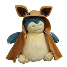 Lade das Bild in den Galerie-Viewer, Relaxo Snorlax Cosplay als Evoli oder Pikachu Stofftier (ca. 30cm) kaufen
